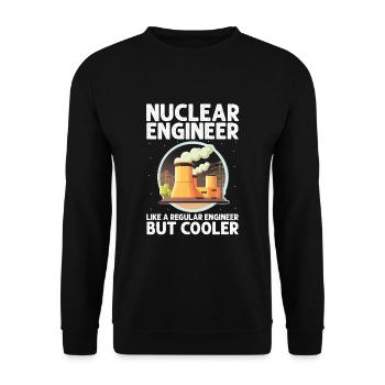 Nuklearingenieur für Kernkraftwerk und Kernenergie - Unisex Pullover - Schwarz - Vorne - Alina (178cm) & Michal (187cm)