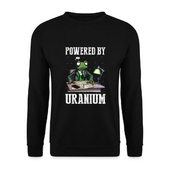Erneuerbare Nukleare Spruch für Nukleartechnik - Unisex Pullover - Schwarz - Vorne - Alina (178cm) & Michal (187cm)