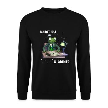 Nuklearingenieur für Kernkraftwerk und Kernenergie - Unisex Pullover - Schwarz - Vorne - Alina (178cm) & Michal (187cm)