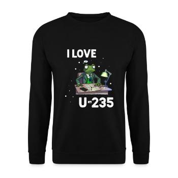 Kernenergie Spruch für Kernenergie - Unisex Pullover - Schwarz - Vorne - Alina (178cm) & Michal (187cm)