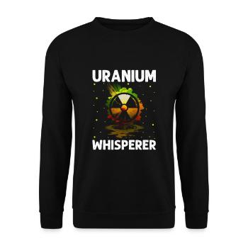 Erneuerbare Nukleare Spruch für Nukleartechnik - Unisex Pullover - Schwarz - Vorne - Alina (178cm) & Michal (187cm)