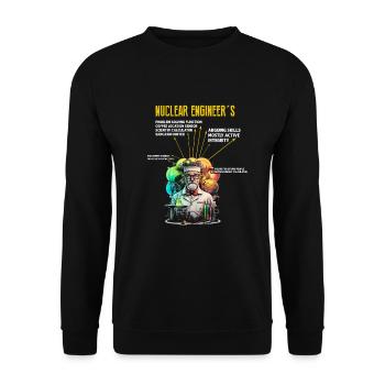Erneuerbare Nukleare Spruch für Nukleartechnik - Unisex Pullover - Schwarz - Vorne - Alina (178cm) & Michal (187cm)