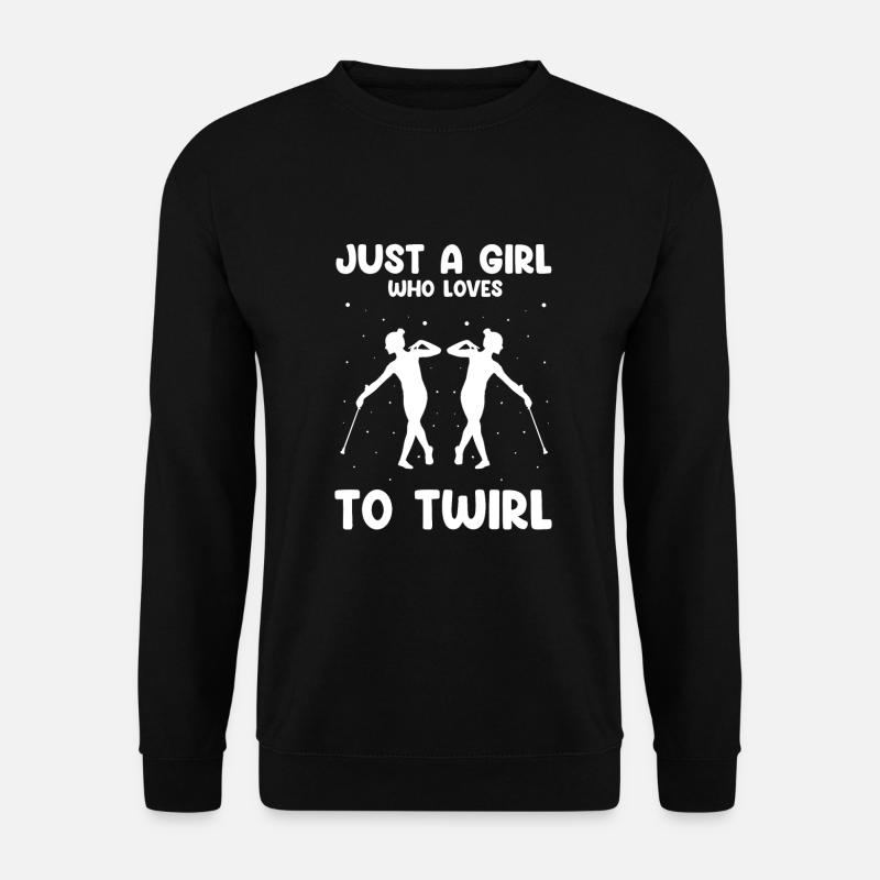 Professionelles Stabdänzerin für Majorette - Unisex Pullover - Schwarz