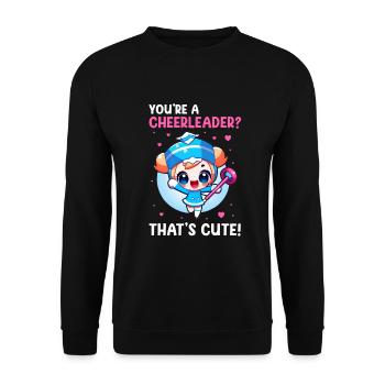 Gymnastik Design für Taktstock drehen - Unisex Pullover - Schwarz - Vorne - Alina (178cm) & Michal (187cm)