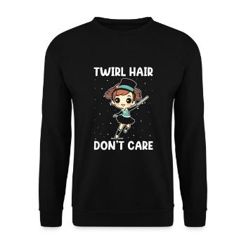 Stabdänzerin Design für Majorette - Unisex Pullover - Schwarz - Vorne - Alina (178cm) & Michal (187cm)