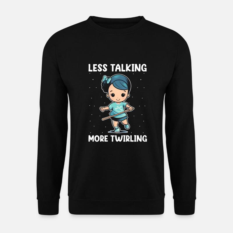 Stabdänzerin Design für Majorette - Unisex Pullover - Schwarz