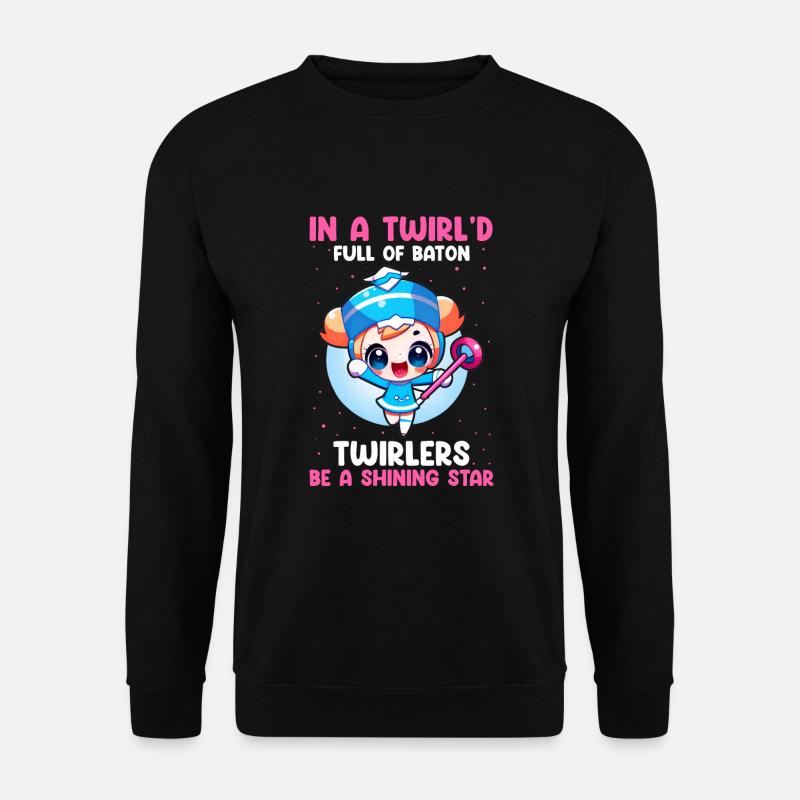 Professionelles Stabdänzerin für Majorette - Unisex Pullover - Schwarz