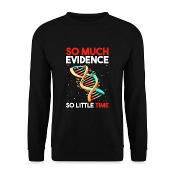 Gerichtsmediziner und Forensischer Analyst - Unisex Pullover - Schwarz - Vorne - Alina (178cm) & Michal (187cm)