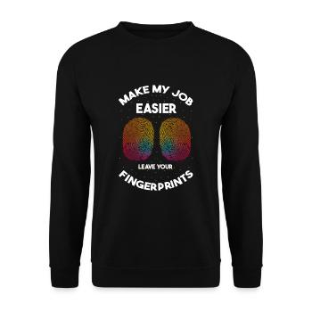 Forensik und forensische Wissenschaft - Unisex Pullover - Schwarz - Vorne - Alina (178cm) & Michal (187cm)