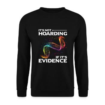 Gerichtsmediziner und Forensischer Analyst - Unisex Pullover - Schwarz - Vorne - Alina (178cm) & Michal (187cm)