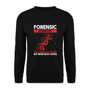 Tatortuntersuchung und Gerichtsmediziner - Unisex Pullover - Schwarz - Vorne - Alina (178cm) & Michal (187cm)
