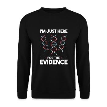 Forensische Kriminologie und Tatort-Ermittler - Unisex Pullover - Schwarz - Vorne - Alina (178cm) & Michal (187cm)