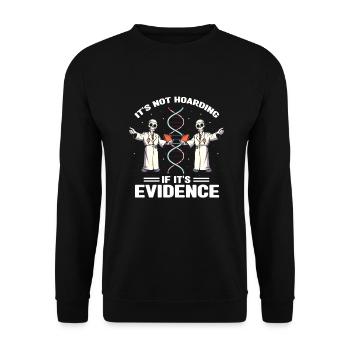 Forensischer Wissenschaftler und Kriminallabor - Unisex Pullover - Schwarz - Vorne - Alina (178cm) & Michal (187cm)
