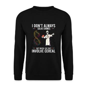 Gerichtsmediziner und Forensischer Analyst - Unisex Pullover - Schwarz - Vorne - Alina (178cm) & Michal (187cm)