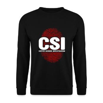 Forensischer Wissenschaftler und Kriminallabor - Unisex Pullover - Schwarz - Vorne - Alina (178cm) & Michal (187cm)