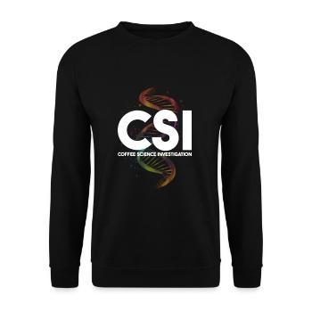 Gerichtsmediziner und Forensischer Analyst - Unisex Pullover - Schwarz - Vorne - Alina (178cm) & Michal (187cm)