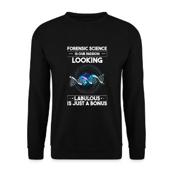 Forensik und forensische Wissenschaft - Unisex Pullover - Schwarz - Vorne - Alina (178cm) & Michal (187cm)
