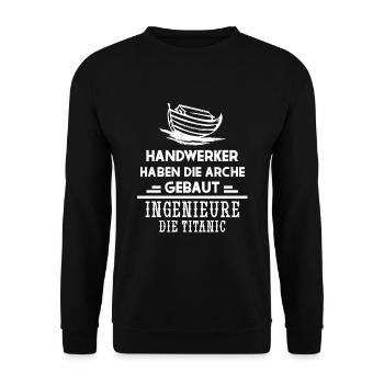 Artisan Spell – Ark - Unisex Sweatshirt - black - Front - Alina (178cm) & Michal (187cm)