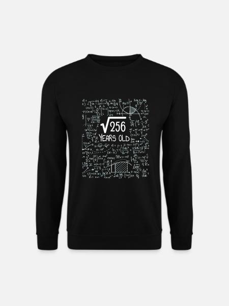 Racine carrée de 256 - 16e anniversaire de Geek Design - Sweat-shirt Unisexe - noir
