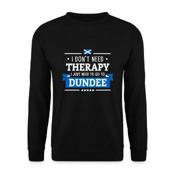 DUNDEE THERAPY FIRTH OF TAY SCOTLAND TRAVEL GIFT - Unisex Sweatshirt - black - Front - Alina (178cm) & Michal (187cm)