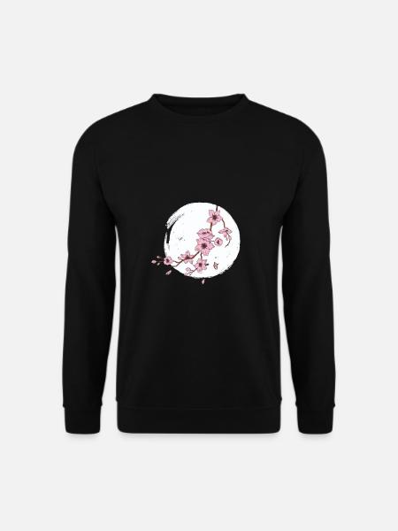 Cherry blossom moon - Unisex Sweatshirt - black