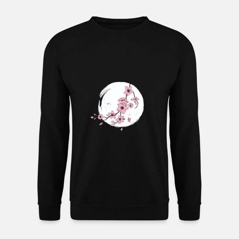 Lune de fleur de cerisier - Sweat-shirt Unisexe - noir