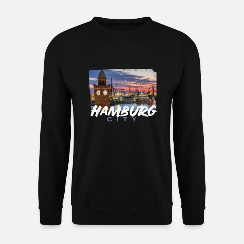 Hamburg - Unisex Pullover - Schwarz