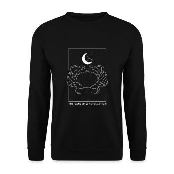 Cancer Signes du zodiaque - Sweat-shirt Unisexe - noir - Devant - Alina (178cm) & Michal (187cm)