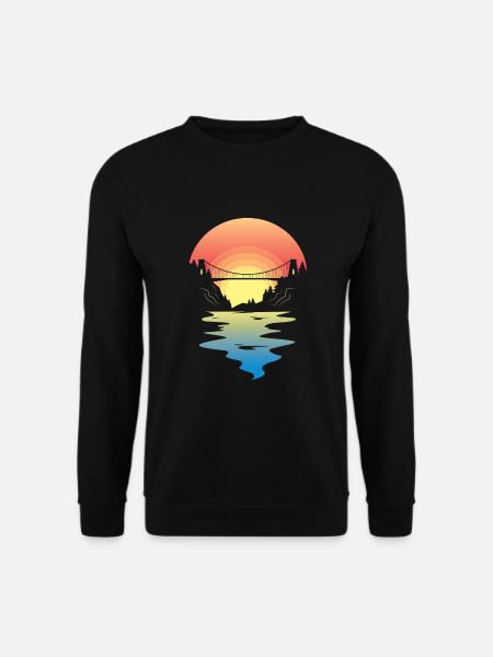 Clifton Suspension Bridge - Bristol Brücke Avon - Unisex Pullover - Schwarz