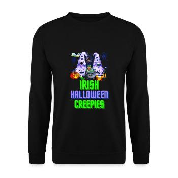 Creepies irlandais d’Halloween - Sweat-shirt Unisexe - noir - Devant - Alina (178cm) & Michal (187cm)