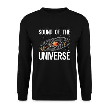 Sound des Universums - Unisex Pullover - Schwarz - Vorne - Alina (178cm) & Michal (187cm)