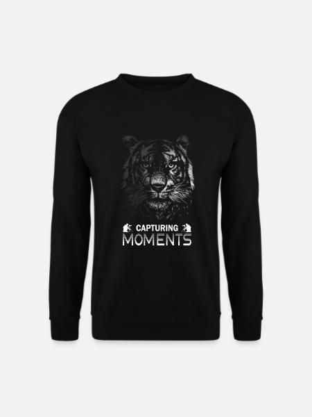 Wildlife Photography Tiger Capturing Moments - Unisex Sweatshirt - black