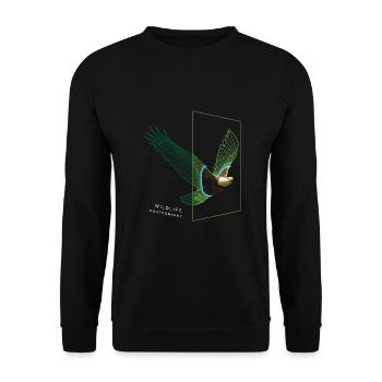 Wildlife Photography Nature Realistic - Unisex Sweatshirt - black - Front - Alina (178cm) & Michal (187cm)