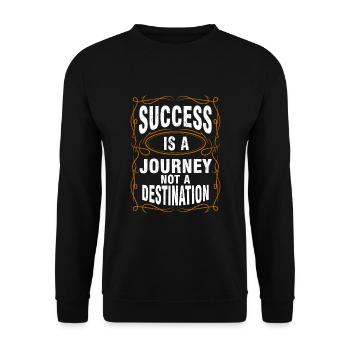 Le succès est un voyage, pas une motivation d’objectif - Sweat-shirt Unisexe - noir - Devant - Alina (178cm) & Michal (187cm)