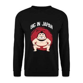 Sumo Ringer Japan - Unisex Pullover - Schwarz - Vorne - Alina (178cm) & Michal (187cm)