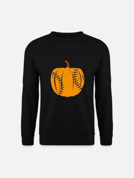 Halloween Baseball Pumpkin - Unisex Sweatshirt - black