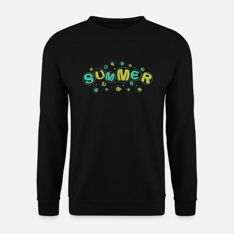 SUMMER green-yellow - Unisex Pullover - Schwarz