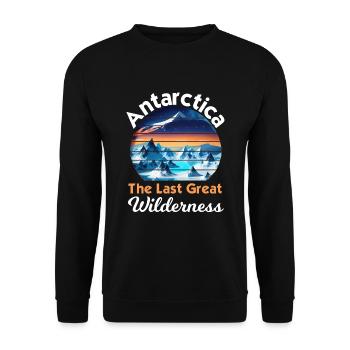 Antarctique Le dernier grand désert en plein air - Sweat-shirt Unisexe - noir - Devant - Alina (178cm) & Michal (187cm)