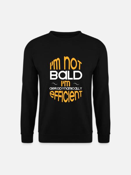 Aerodynamic Efficiency: Baldness Acceptance - Unisex Sweatshirt - black