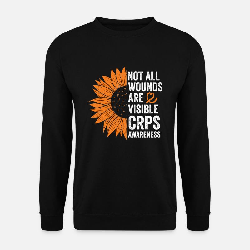 Unsichtbare Kämpfe: CRPS-Bewusstsein - Unisex Pullover - Schwarz