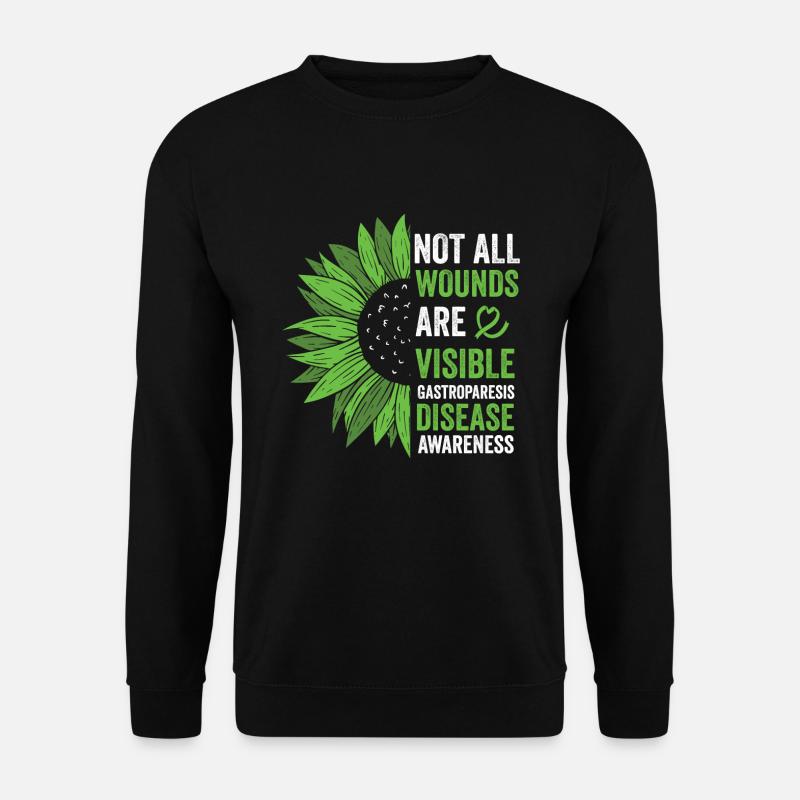 Visible strength against gastroparesis - Unisex Sweatshirt - black