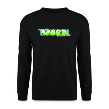Smoke Weed Every Day - Unisex Pullover - Schwarz - Vorne - Alina (178cm) & Michal (187cm)