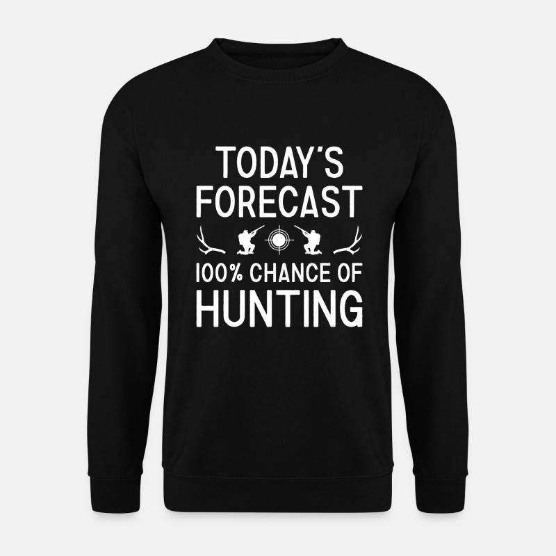 Hunter Today's Forecast Hunting - Unisex Pullover - Schwarz