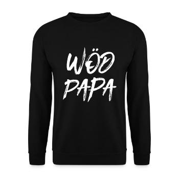 Wöd Papa Toller Papa Österreich Vatertag Vater - Unisex Pullover - Schwarz - Vorne - Alina (178cm) & Michal (187cm)