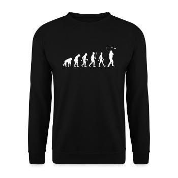 Hornussen Evolution - Unisex Pullover - Schwarz - Vorne - Alina (178cm) & Michal (187cm)