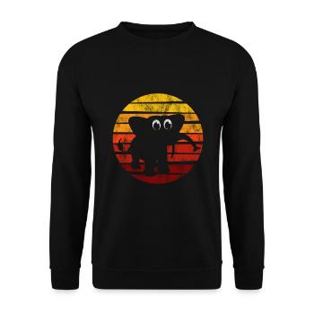 Eléphant éléphant pour enfants - Sweat-shirt Unisexe - noir - Devant - Alina (178cm) & Michal (187cm)