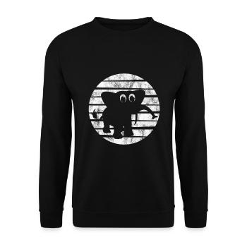 Eléphant éléphant pour enfants - Sweat-shirt Unisexe - noir - Devant - Alina (178cm) & Michal (187cm)