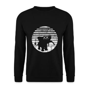 Eléphant éléphant pour enfants - Sweat-shirt Unisexe - noir - Devant - Alina (178cm) & Michal (187cm)