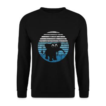 Eléphant éléphant pour enfants - Sweat-shirt Unisexe - noir - Devant - Alina (178cm) & Michal (187cm)