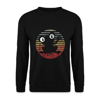 Frog Frogs Cadeau pour enfants Drôle Drôle - Sweat-shirt Unisexe - noir - Devant - Alina (178cm) & Michal (187cm)